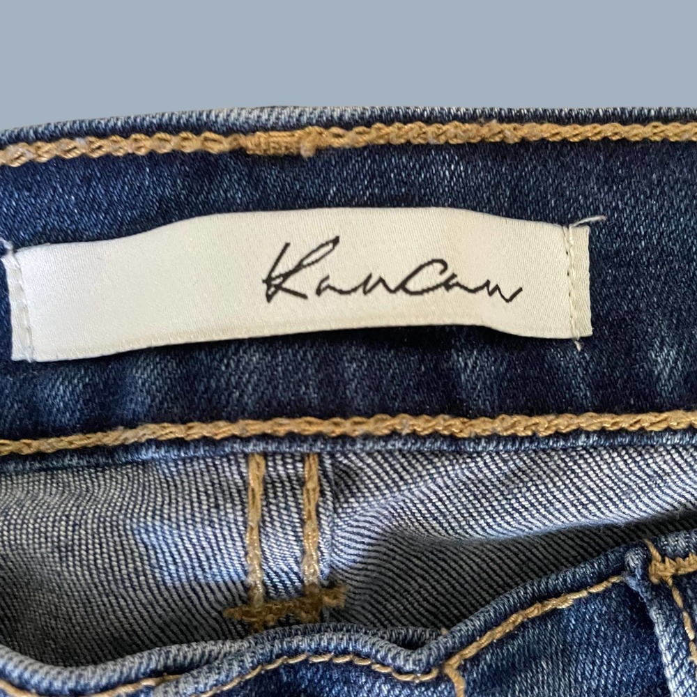 KanCan Estilo Mid Rise Distressed Cropped Ripped Jeans - Picture 5 of 11